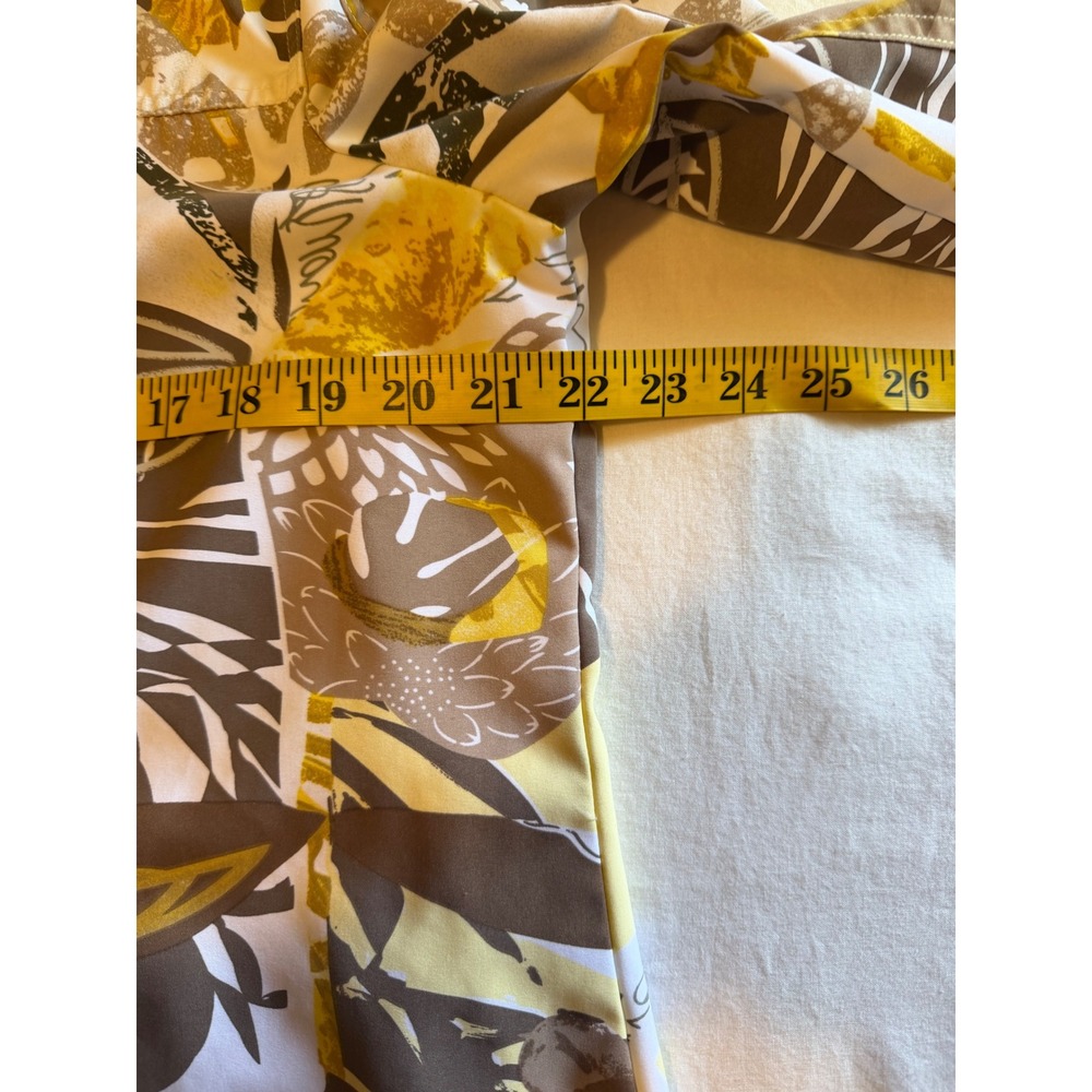 Allison Daley Womens Size 14 Abstract Botanical Button Front Jacket Boho - Picture 5 of 10